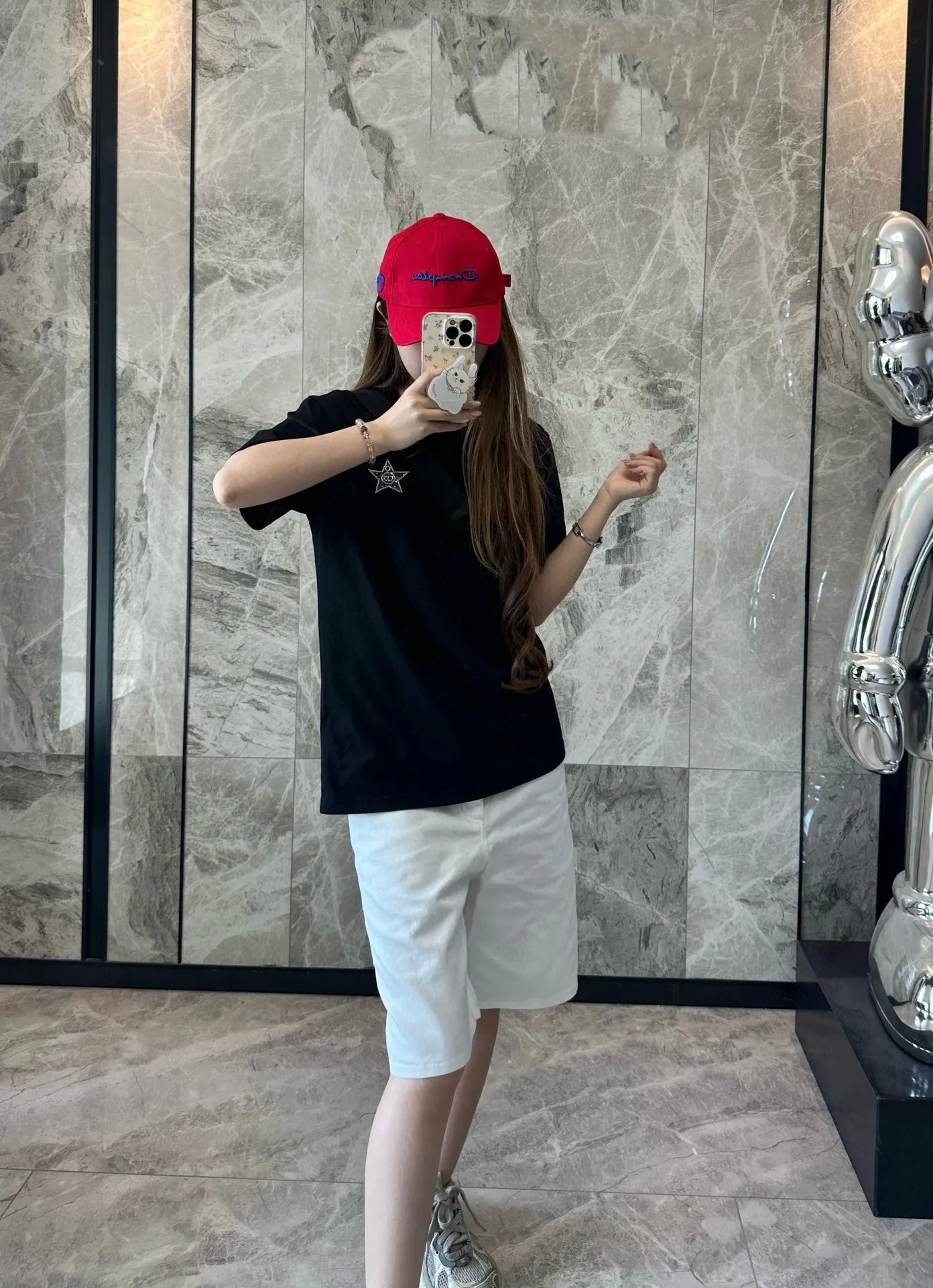 Louis Vuitton/Louis Vuitton 25ss denim shorts with embroidered logo on the back pocket